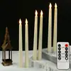 Decoración Digital de Vela Navideña Iglesia con Interior LED Vela Larga Puntiaguda Luz de Vela Escritorio Creativa Luz Nocturna
