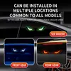 Luz LED dinámica para ventana de coche con ojo turco, alimentada por energía solar, superventas transfronteriza, luz de advertencia para ventana triangular, luz ambiental decorativa, no requiere cableado