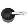 Herramientas de horneado cuchara medidora juego de 8 piezas mango de acero inoxidable taza medidora cuchara medidora herramienta de cocina con báscula juego de cucharas medidoras