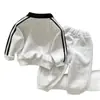 Conjunto de Ropa de Otoño para Niños 2026 Nuevo Estilo Casual para Bebé Conjunto de Dos Piezas Camisa Polo Manga Larga Ropa de Primavera y Otoño para Bebé