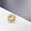 Accesorios de Cristal de Color Duradero Chapados en Plata Gruesa Microincrustados con Circonita Tamaño Grande Rueda Perla Plana Accesorios para Pulsera Hechos a Mano DIY
