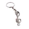 Chaveiro Criativo de Simulação de Fone de Ouvido com Nota Musical Moda Música Pequeno Presente Pingente Metal Nota Musical Chaveiro