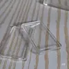 Diámetro Interior 18mmx35mmx1.2mm Cáscara Acrílica Rectangular Barra de Oro Barra de Plata Caja Caja Protectora de Plástico Transparente
