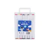 Marcadores blancos de doble punta del fabricante en stock para oficina, dibujo estudiantil, arte y graffiti infantil, bolígrafos de acuarela en un cubo