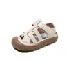 Zapatos para Bebé de Punta Cerrada Anticolisión Unisex para Niños Sandalias Casuales de Playa para Niños Sandalias para Niños Cuero Suave Suela Suave Zapatos para Caminar para Bebé