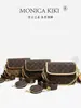 Bolsa Transversal Monica Qiqi Corrente Vintage 2026 Nova Moda Versátil Pequena Quadrada Feminina de Ombro de Luxo