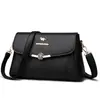 2026 Nuevo Modelo Bolsa de Mamá para Comercio Exterior, Lujo Ligero Textura de Cuero Suave de un Solo Hombro, Bolso Cruzado Bordado Versátil de Moda para Mujer