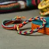 Pulsera tejida a mano de Xizang de cinco vías, pulsera vintage de cuatro hilos, accesorios de cobre, pulsera Wenwan para hombre y mujer, venta al por mayor