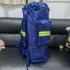 Mochila Grande para Resgate de Incêndio por Atacado Mochila Outdoor Combate a Incêndios Transporte de Ferramentas Mochila Chama Azul Transporte de Ferramentas