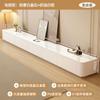 Mesa de Centro Estilo Creme para Sala de Estar, Novo Modelo 2025, Conjunto de Mesa de Centro Pequena Tendência e Gabinete de TV