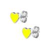 Pendientes de Plata de Ley s925 Transfronterizos con Aguja, Goteo Multicolor, Forma de Corazón, Estilo Ins para Mujer, Simples, Pequeños y Exquisitos, Pendientes Versátiles