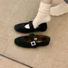 Sapatos Pelúcia Estilo Chanel para Mulheres, Uso Externo de Inverno, Forrados com Fleece, Sapatos de Algodão Planos Quentes, Sapatos Mary Jane, Mocassins Slip-On