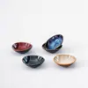 Plato Pequeño Artesanal de Porcelana de Moda para Uso Doméstico, Plato para Salsa de Soja, Plato para Vinagre, Plato para Salsa de Restaurante, Plato para Mojar, Plato para Condimentos, Plato Pequeño de Cerámica