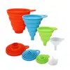 Ferramentas de Cozinha Funil de Silicone Conjunto de Funis Dobráveis Diâmetro Grande Tamanho Médio Tamanho Pequeno Funil Mini Conjunto de Três ou Quatro Peças