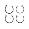 Anel de Nariz Meishier com Cabeça de Bola de Aço Inoxidável Clavo para Osso da Orelha com Cabeça Plana Anel Pequeno em Forma de C Joia para Piercing Corporal Estilo Básico