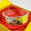 Pulseira Atacado Dragão e Fênix Auspicioso III Flor de Sarja Pulseira Banhada a Prata Feminina Pulseira Peixes Flor de Lótus