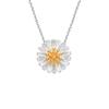 Yibaijia feminino Daisy girassol feminino colar moda pequeno fresco girassol crisântemo prata pingente atacado