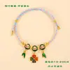 Festival del Bote del Dragón cuerda colorida bendición zongzi pulsera para bebé joyería zongzi infantil cuerda de mano tejida a mano hilo rojo