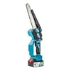 Motosierra Eléctrica Transfronteriza Recargable de Litio Carpintería Sierra Eléctrica de Litio Mini 8 pulgadas Azul Motosierra Eléctrica Recargable sin Escobillas para Carpintería
