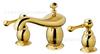 Kaiping Youjia Baño Grifo Separado Estilo Lámpara Mágica Dorada Separado Grifo de Lavabo Frío y Caliente 3643