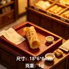 Miniatura micro-paisagem waffle rolinho de ovo resina acessórios chaveiro DIY pingente ornamentos decorativos em miniatura