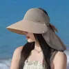 Chapéu de Sol para Crianças com Aba Larga, Cobertura Facial, Xale, Chapéu de Pescador, Chapéu de Sol para Ciclismo ao Ar Livre, Chapéu de Sol de Verão com Proteção UV