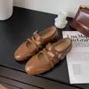 Zapatos de Salón Individuales Retro para Mujer Otoño 2026 Nuevo Estilo Suela Suave Mary Janes Zapatos Pequeños de Cuero Zapatos Birkenstock Estilo Ballet Bocas Poco Profundas Mocasines