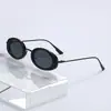 Nuevas Gafas de Sol Ovaladas Retro de Marco Pequeño, Gafas de Sol de Gama Alta Mismo Estilo que las Celebridades de Internet, Gafas de Sol Personalizadas de Pasarela al por Mayor