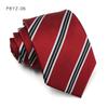 Gravata Masculina Negócios Moda Britânica Listra Diagonal Laranja 8cm de Largura Camisa Social Casual Noivo Casamento Tendência