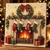 Kit de Artesanato de Pintura Diamante de Natal 5D Cruzamento de Fronteiras Pintura de Pérola Artesanal DIY