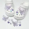 Charms para zapatos de estrella y mariposa, accesorios para zapatos perforados florales, resina de dibujos animados, accesorios decorativos DIY versátiles y lindos, desmontables
