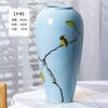 Ornamentos de Vaso Jingdezhen Cerâmica Sala de Estar Arranjo de Flores Gres Pote de Cerâmica Retrô Vaso de Flores Recipiente para Flores
