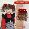 Horquilla para el pelo con lazo rojo para niña, accesorio para el pelo de Año Nuevo, estilo chino, de felpa, para el día de Año Nuevo