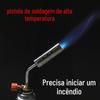 Nova pistola de fogo tipo cartão queimando cabelo de porco pequena lâmpada de pulverização de gás butano de alta temperatura cabeça assando pistola de ignição manual