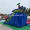 Toboágua inflável de coqueiro crianças piscina inflável escorregador trampolim combinação brinquedo pvc parque aquático