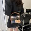 Bolso de Alto Valor de Color Color Maillard Estilo Occidental Bolso de Mujer Felpa Cuadros Un Hombro Portátil Bolso Cuadrado Pequeño Popular en Internet Nuevo Estilo