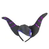Festa Fantasia de Halloween Adereços de Performance Aro de Cabeça Cabeça de Morcego Aranha Caveira Abóbora Chapéu de Bruxa Aro de Cabelo Fivela de Cabeça