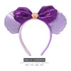 Parque de Atracciones Personalizado Nueva Concha Mickey Lindo Lazo Diadema Niños Estilo K Divertida Dulce Diadema Accesorios para el Cabello