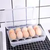 Caixa de Armazenamento de Ovos Estilo Japonês com 15 Compartimentos Anti-Colisão Caixa de Armazenamento de Ovos para Geladeira Caixa de Conservação Porta-Ovos Portátil