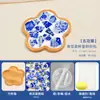 Mosaico de Porcelana Azul e Branca Porta-Copos DIY Feito à Mão Peça de Cerâmica de Jingdezhen Ornatos de Colagem Eventos de Aquecimento para Team Building Presentes