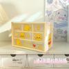 Caja de Almacenamiento de Nueve Compartimentos Tipo Cajón, Caja de Almacenamiento Apilable de Seis Compartimentos, Caja de Almacenamiento de Escritorio para Papelería de Dormitorio para Cuentas