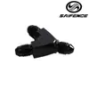 Adaptador en T para Tubería de Aceite de Modificación de Coche Transfronterizo Junta de Aluminio Tipo Y Adaptador de Enfriamiento de Aceite Negro An4-An10