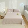 Algodón Puro 100% Algodón Color Sólido Sábana Ajustable Unidad de Una Pieza Dormitorio de Estudiantes Cama Individual/Doble 1.35m m Sábana