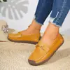 Verano Otoño Diarias Cómodas Versátiles Zapatos de Mamá Zapatos de Frijol Mocasines Tacón de Cuña Antideslizantes Zapatos de Mujer Para Ir al Trabajo Mujeres