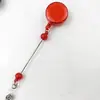 Porta-cartão retrátil transfronteiriço com fivela de puxar fácil, chaveiro de contas DIY, cordão retrátil para crachá de enfermeiro, disponível para atacado