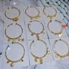 Nova pulseira de liga anel dourado prata pulseira de estudante menina pulseira de menina loja de 2 yuans joias por atacado