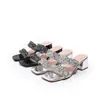 2026Zapatos de Mujer Transfronterizos Bohemios Nueva Moda Chanclas con Pedrería Estilo Coreano Suela Gruesa de Tacón Alto Zapatos de Mujer