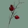 Adornos Florales de Año Nuevo de Fruta Roja Simulada de Caqui y Granada, Decoración de Fruta de la Fortuna, Arreglo Floral de Fruta de Espuma, Adornos de Fruta Roja de Flor Simulada