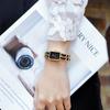 Reloj Gedi 2022 nuevo reloj simple y elegante para mujer diseño nicho ins lujo ligero reloj pulsera tejida
