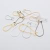 1 Mil/Paquete Accesorios de Hierro para Joyería DIY Aros Geométricos Minimalistas Hechos a Mano Ganchos para Pendientes Hebilla de Hiel de Cerdo Pendientes con Forma de Lágrima